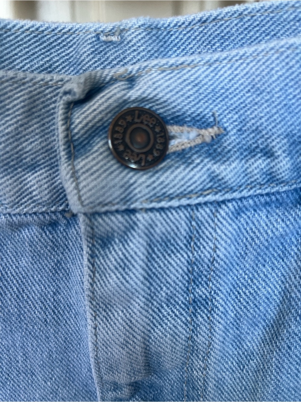Lee Light Blue Denim Jean shorts - Picture 6 of 16